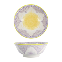 Ramen Bowl Lily Flower Purple, Porcelain, 1.2 l