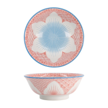 Ramen Bowl Lily Flower Red, Porcelain, 1.2 l