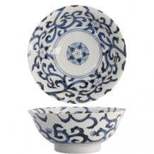 TDS, Ramen Schale, Goben-Karakusa Blue, Mixed Bowls, Ø 21x8,7cm, 1300ml - Art Nr. 20960