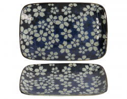 TDS, Gemischter Teller, Sakura Blue, 16.3x10.2 cm, Art.-Nr. 20969