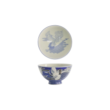Reisschale Kawaii Crane Blau, Porzellan, 300 ml