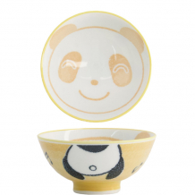 TDS, Reis-Schale, Kawaii Panda, Gelb, Ø 10.5x5.5 cm, 200ml - Art Nr. 21001