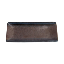 Servierplatte Masiko Kinyo Schwarz, Porzellan, 28,5 &times; 12,5 &times; 2,5 cm