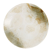 Yukishino White/Brown Large round Plate at Tokyo Design Studio (picture 3 of 5)