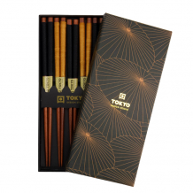 TDS, Chopstick Set 5 pair, Gold Umbrella, Item No. 21299