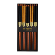 Gold Umbrella Chopstick Set 5 pair at Tokyo Design Studio (picture 4 of 4)