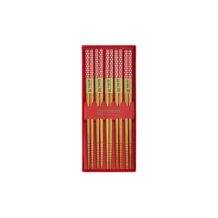 Red Multi Pattern Chopstick Set 5 pair at Tokyo Design Studio (picture 4 of 5)