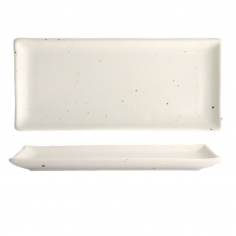 TDS, Kohiki White Matte Rect. Plate, 28.5x12.5cm, Item No. 21355