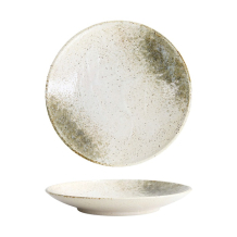 Plate Yukishino White, Brown, Porcelain, &Oslash; 22.7 cm