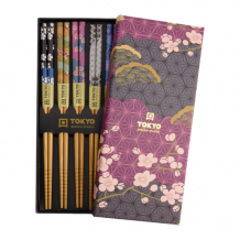 TDS, 5 Paar Essstäbchen, Blumen, Art.-Nr. 21539