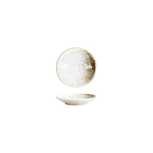 Teller Yukishino Wei&szlig;/Braun, Porzellan, &Oslash; 9,8 cm