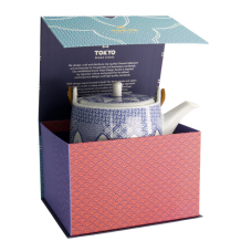 TDS, Tea Pot, Giftset, Lily Flower, Blue, 0.8 Ltr, Item No. 21710