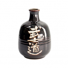 TDS, Sake Flasche Deco,16.5cm Schwarz (Bushido), Art.-Nr. 21761