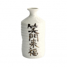 TDS, Sake Flasche Deco, 20cm Weiß (Shomon Raifuku), Art.-Nr. 21763