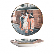 TDS, Round Plate, Asakusa, Geisha, Ø 25x3cm, Item No. 21788