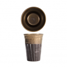 White Gold with Black Stripe Tea cup at Tokyo Design Studio (picture 1 of 5)