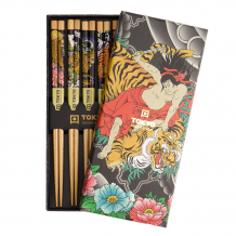 TDS, Chopstick Set 5 pair, Yakuza Tiger, Item No. 21870