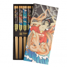 TDS, Chopstick Set 5 pair, Yakuza Octopus, Item No. 21871