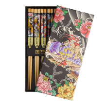 TDS, Chopstick Set 5 pair, Yakuza Carp, Item No. 21873