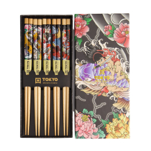 Yakuza Carp Chopstick Set 5 pair at Tokyo Design Studio (picture 2 of 4)