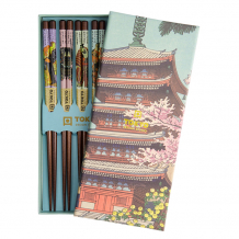 TDS, Chopstick Set, 5 pair, Giftset, Temple, Item No. 21877