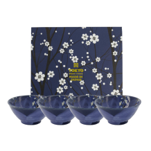 TDS, 4 Bowls Set, Blue Sakura, Ø 13.3 cm, Item No. 22021
