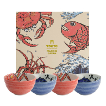 TDS, 4 Schalen Set, Seafood, Ø 13.2 x 6.8cm, 500ml, Art.-Nr. 22033