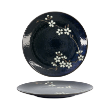 TDS, Round Plate, Blue Sakura, Ø 23.5 cm, Item No. 22115