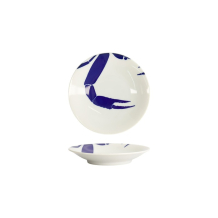 Teller Kawaii Krabbe Blau/Wei&szlig;, Porzellan, &Oslash; 13,7 cm