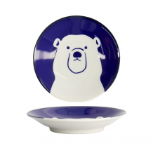 TDS, Plate, Kawaii Polar Bear, Ø 13.7 x 2.4 cm, Item No. 22128