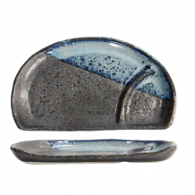 TDS, Plate, Mixed Plates, Half Moon, 22.5 x 13 x 2.3 cm - Item No. 22164