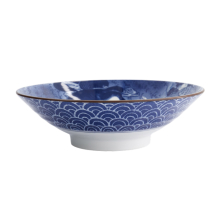 TDS, Bowl, Mixed Bowl Ukiyoe Shunga, Blue/White, Ø 24.5x7.5cm 1400 ml, Item No. 22175