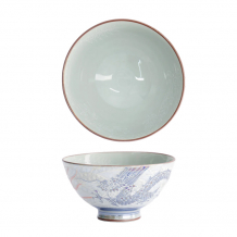 TDS, Rice Bowl, Kawaii Luster Dragon, Blue, Ø 11.5 x 6 cm, 300 ml - Item No. 22253
