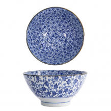 TDS, Schale, Hana Blue, Mixed Bowls, Ø 18 x 9 cm 1000 ml, Karakusa, Art Nr. 22258