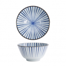 TDS, Rice Bowl, Natsu Tokusa, Ø 12 x 6.4 cm, Blue/White - Item No. 22326