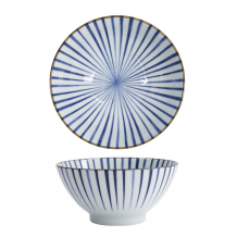 TDS, Bowl, Natsu Tokusa, Mixed Bowl, Ø 17.8 x 9.5 cm, Blue/White - Item No. 22334