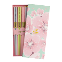 TDS, 5 Chopstick Giftset, Pink Sakura, Item No. 22351