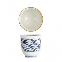 TDS, Tea cup, Blue/White, Ø 8x7.9cm, Item No. 22457