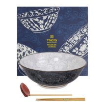 TDS, Ramenschale in Geschenkbox, Mixed Bowls Sakura, 3stk, Ø 19,7x7cm (1000 ml), Art.-Nr. 22541