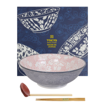 TDS, Ramenschale in Geschenkbox, Mixed Bowls Sakura, 3stk, Ø 19,7x7cm (1000 ml), Art.-Nr. 22542