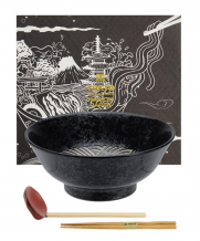 TDS, Ramen Bowl in Gift Box, Mixed Bowls Masamura Sei Kai Ha, Ø 21,3 cm, Item No. 22560