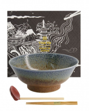 TDS, Ramen Bowl in Gift Box, Sunachi Ainagashi, Ø 21,3 x 8.7 cm, Item No.22567