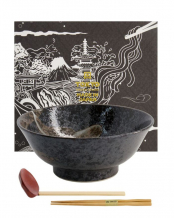 TDS, Ramen Bowl in Gift Boxl, Mixed Bowls Akiyo Arahake, Ø 21.3 x 8,7 cm, Item No. 22568