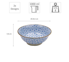 Mixed Bowls Kristal 2 Schalen Set bei Tokyo Design Studio (Bild 4 von 4)