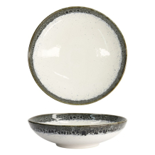 Pastateller Monte Negro Wei&szlig;/Anthrazit, Steinzeug, &Oslash; 22 cm, 1 l