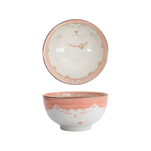 Rice Bowl Kawaii Katze Neko Pink, Porcelain, 800 ml