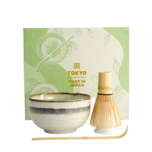 Matcha Bowl Giftset , 4Pcs, 11 x 8 cm, Wasabi, Item No. 33003