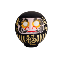 TDS, Daruma, Decoration, Black, 12 cm - Item No. 33043