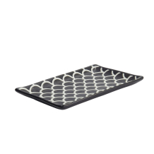 TDS, Sushi Plate, Onyx Noir Mermaid Design, 22x13x2cm, Item No. 33167