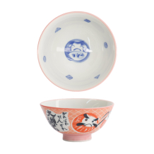 TDS, Rice Bowl, Kawaii, Daruma, Pink, Ø 11.5x6cm 300ml, Item No. 33204